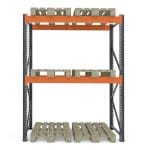 Raft palet tip extensie - H:2500mm x L:1890mm x W:1100mm, 2400 kg/nivel