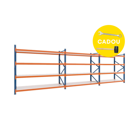 Raft Polita ZS - H:2500mm x L:4860mm x W:1100mm, 250kg/nivel, nu include polite metalice
