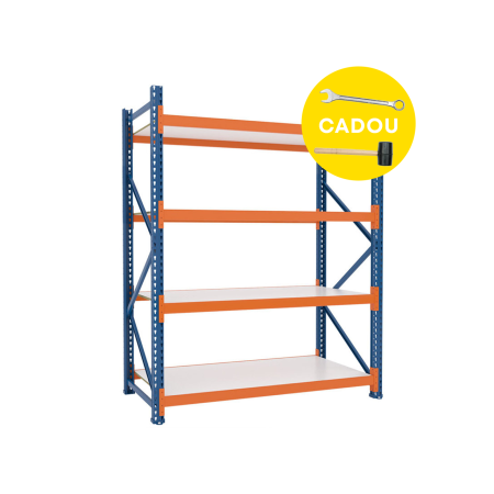 Raft Polita ZS - H:2500mm x L:1680mm x W:1100mm, 250kg/nivel, include polite metalice
