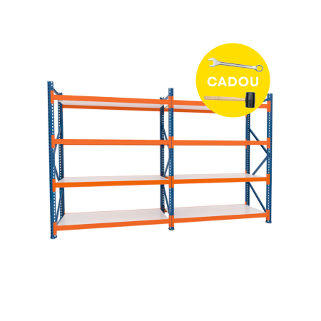 Raft Polita ZS - H:2500mm x L:3270mm x W:1100mm, 250kg/nivel, nu include polite metalice