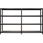 Sistem de rafturi tip polita - H:1800 x L:1000 x W:400 mm, H:1800 x L:1000 x W:400 mm, polite MDF