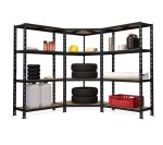 Sistem de rafturi de colt 1800x900x900x400 mm, 1800x1000x400 mm, 1800x1000x400, polite MDF