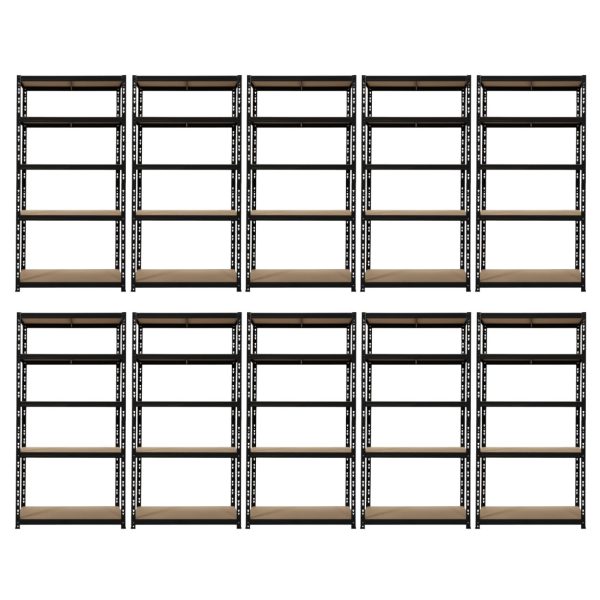 Promotie: Pachet 10 x Raft tip polita - H:2000mm x L:900mm x W:400mm, polite MDF