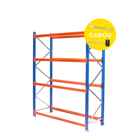 Raft polita MR - H:2000mm x L:1020mm x W:600mm, 200kg/nivel, nu include polite metalice