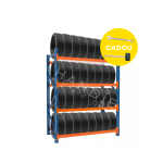 Raft depozitare cauciucuri - H:2500mm x L:1320mm x W:600mm, 250kg/nivel