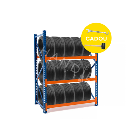 Raft depozitare cauciucuri - H:2000mm x L:1020mm x W:600mm, 200kg/nivel