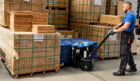 Transpalet electric cu cantar EPT20-15ET2, baterie Li-Ion
