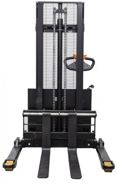 Transpalet electric cu catarg ES1225 DM, cu picioare si furci reglabile