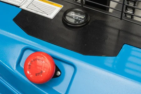 Transpalet electric cu catarg ES1225 DM, cu picioare si furci reglabile
