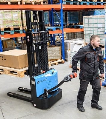 Transpalet electric cu catarg ESL1236, baterie Li-Ion