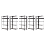 Promotie: Pachet 5 x Raft tip polita - H:1800mm x L:900mm x W:400mm, polite metalice