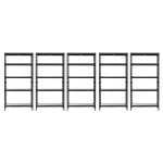 Promotie: Pachet 5 x Raft tip polita - H:1800mm x L:900mm x W:300mm, polite metalice
