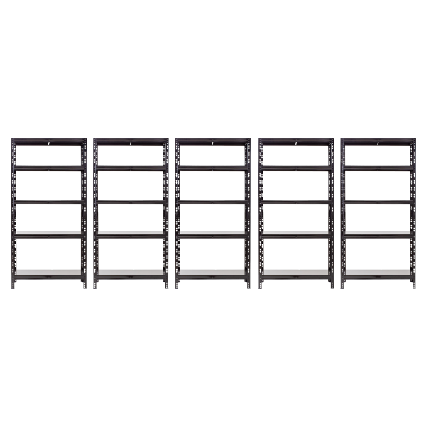 Promotie: Pachet 5 x Raft tip polita - H:1800mm x L:900mm x W:400mm, polite metalice