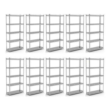 Promotie: Pachet 10 x Raft tip polita galvanizat - H:1830mm x L:900mm x W:380mm, polita metalica