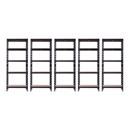 Promotie: Pachet 5 x Raft tip polita - H:1800mm x L:600mm x W:400mm, polita MDF