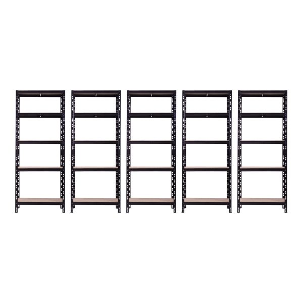 Promotie: Pachet 5 x Raft tip polita - H:1800mm x L:600mm x W:400mm, polita MDF