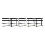 Promotie: Pachet 5 x Raft tip polita - H:1800mm x L:1200mm x W:500mm, polita MDF