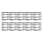 Promotie: Pachet 10 x Raft tip polita - H:1800mm x L:1200mm x W:500mm, polita MDF
