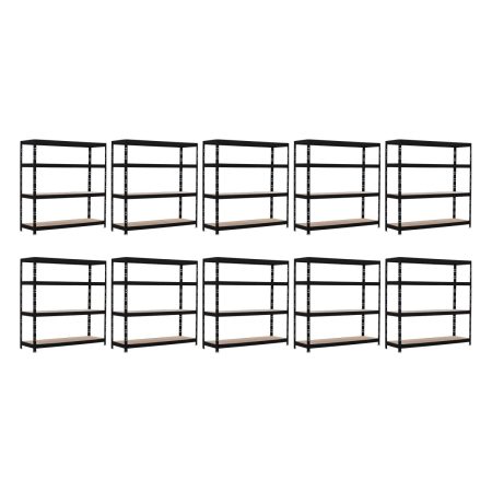 Promotie: Pachet 10 x Raft tip polita - H:1800mm x L:1200mm x W:500mm, polita MDF