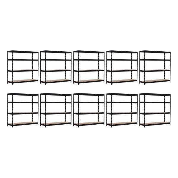 Promotie: Pachet 10 x Raft tip polita - H:1800mm x L:1200mm x W:500mm, polita MDF