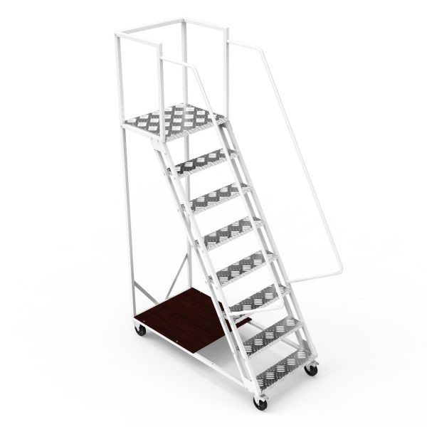 Scara mobila cu platformă HK - 1898x1512x700 mm, 7+1 trepte