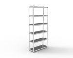 Raft tip polita galvanizat - H:2130mm x L:1195mm x W:480mm, polita pal laminat