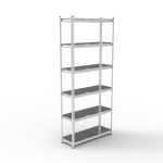 Raft tip polita galvanizat - H:2130mm x L:1195mm x W:480mm, polita pal laminat