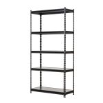 Raft tip polita - H:1830mm x L:900mm x W:380mm, polita pal laminat, negru