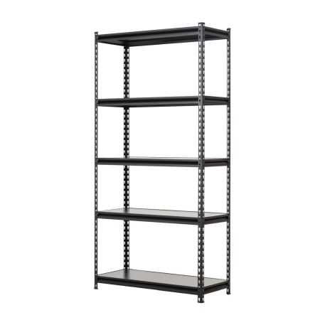 Raft tip polita - H:1830mm x L:900mm x W:380mm, polita pal laminat, negru