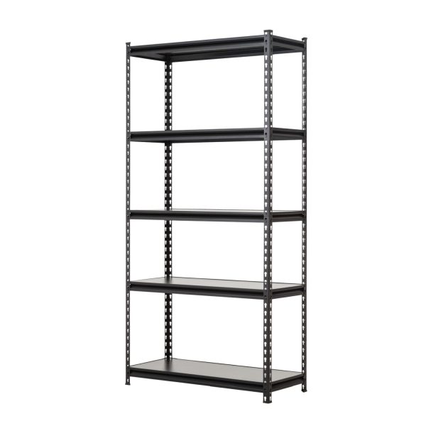 Raft tip polita - H:1830mm x L:900mm x W:480mm, polita pal laminat, negru
