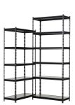 Raft tip polita - H:1830mm x L:900mm x W:480mm, polita pal laminat, negru